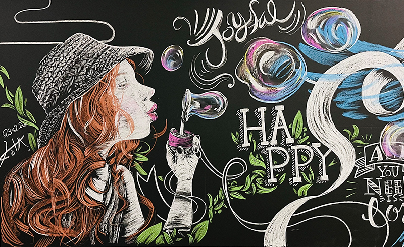 Chalk Art『結』（別カット）｜神子柴洸太