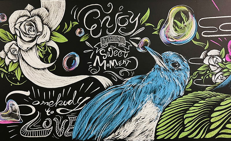 Chalk Art『結』（別カット）｜神子柴洸太
