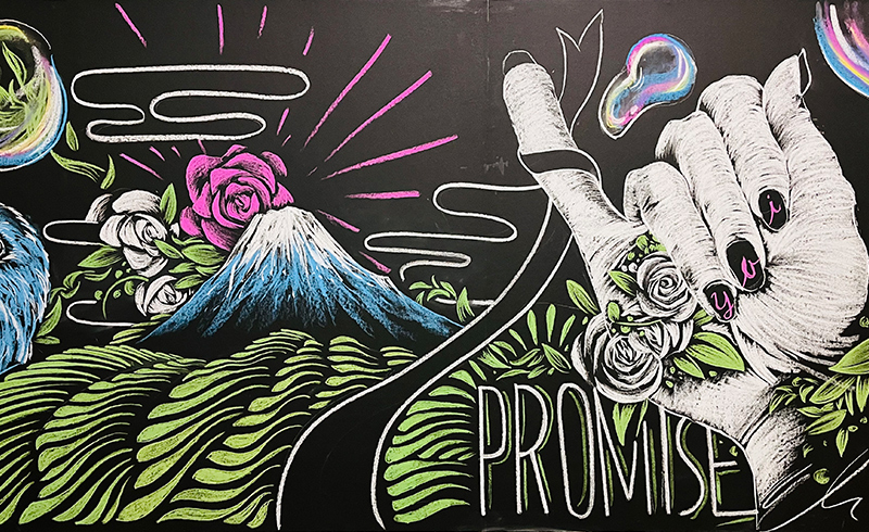 Chalk Art『結』（別カット）｜神子柴洸太